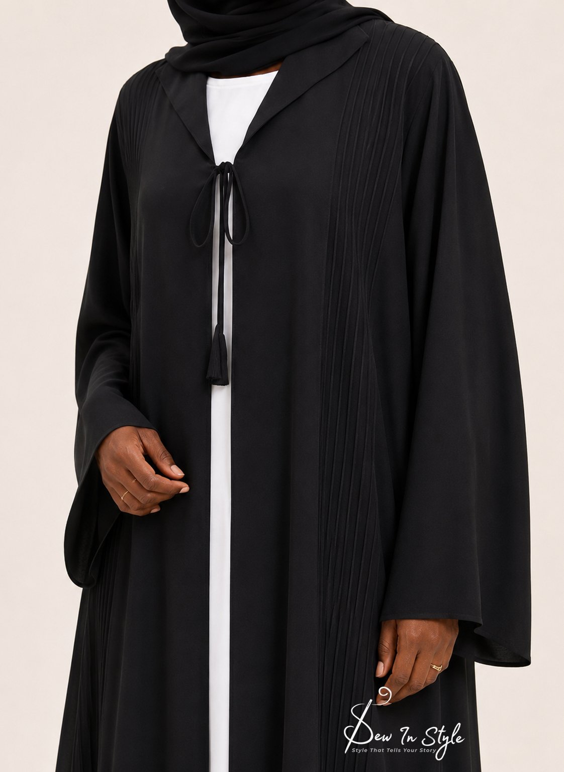 SIS-102 Black Office Abaya - Image 2